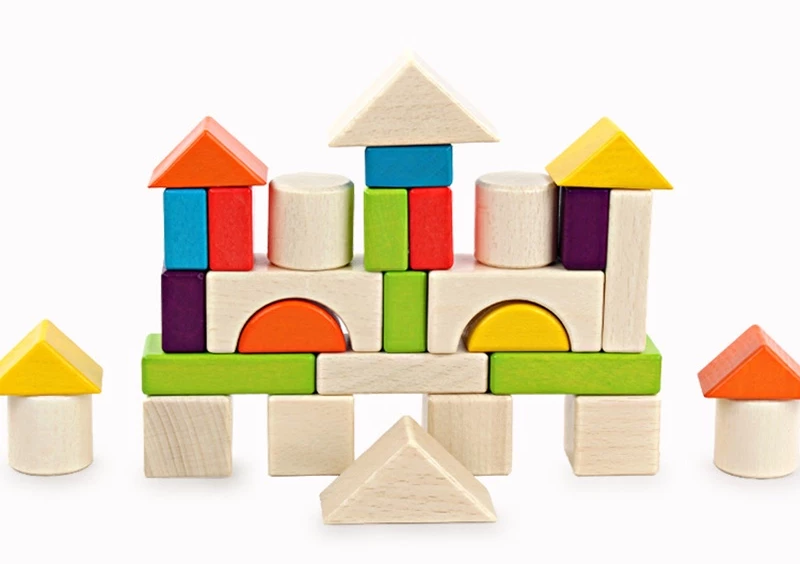 ชุดบล็อกไม้ตัวต่อขนาดใหญ่ของเล่นเสริมการเรียนรู้สําหรับเด็ก